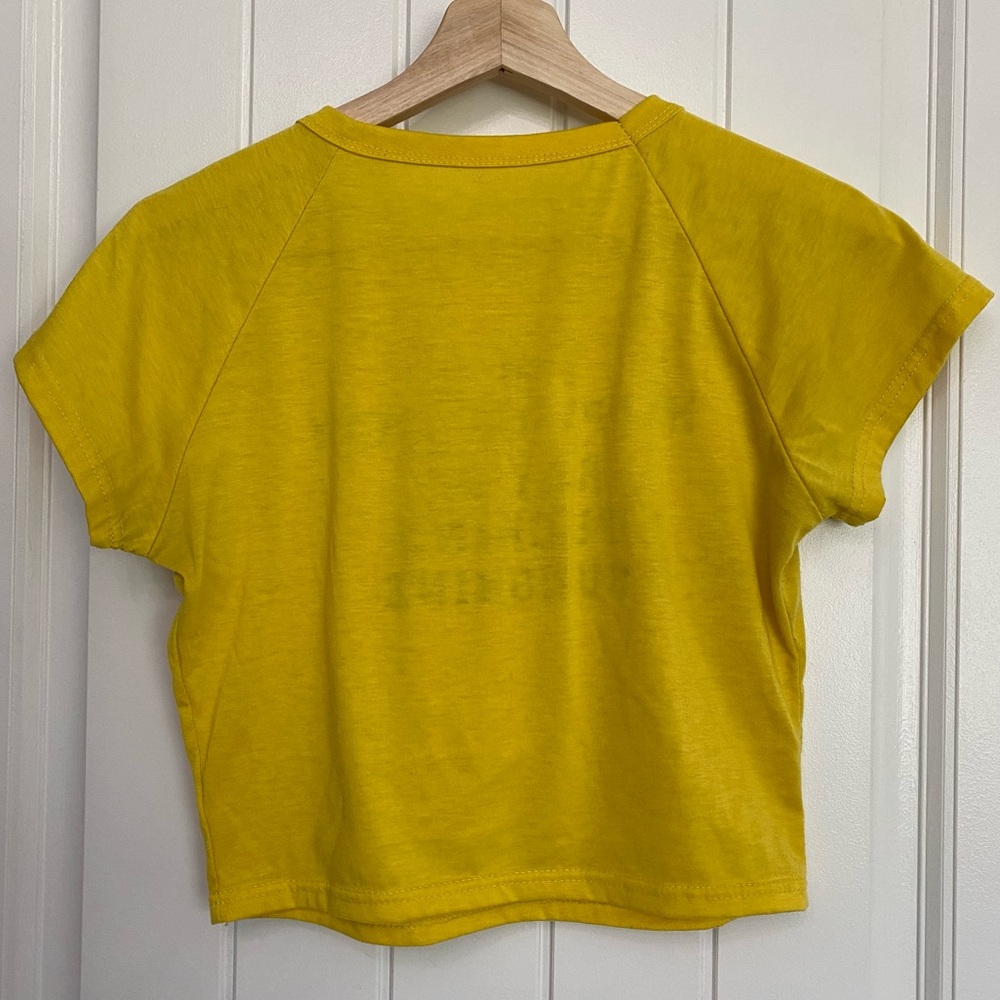 Happy Go Lucky Graphic Crop Top - Picture 3 of 4